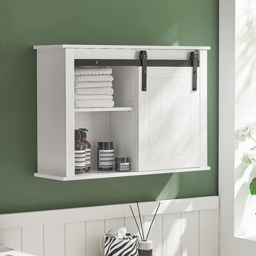 Bathroom Wall Cabinet Storage Cupboard - 0