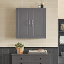 Wall Storage Cabinet Unit Double Doors-8