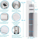 Toilet Paper Roll Holder for Bathroom (White, 80 cm)-2