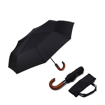 WOODEN HANDLE UMBRELLA - 0