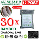 30PCS Air Purifying Bags Activated Bamboo Charcoal Freshener for Car Home Shoes 200g-1