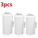 3PCS Display Stand Round Cylinder Pedestal w/ Balloon Set + LED Strip Wedding AU-2
