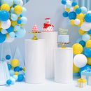 3PCS Display Stand Round Cylinder Pedestal w/ Balloon Set + LED Strip Wedding AU-4