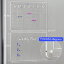 Large Magnetic Fridge Whiteboard Weekly Calendar Planner Acrylic White Board Set-5