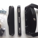 inside and outside key Sliding Patio Door Alloy Lock Set With 3 Keys Pull Handle Entrance Glass Door-5