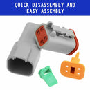 AU 1000 PCS Deutsch DT Connector Kit 14-16AWG Stamped Contacts 1100PCS UPGRADE-12