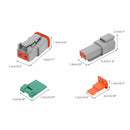 117PCS Deutsch Kit DT 2 Way Series Connector Plug Waterproof Auto Marine DT 2Pin-3