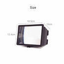 3D Mobile Phone Screen Magnifier 12" HD Video Amplifier for Smartphone Stand-2
