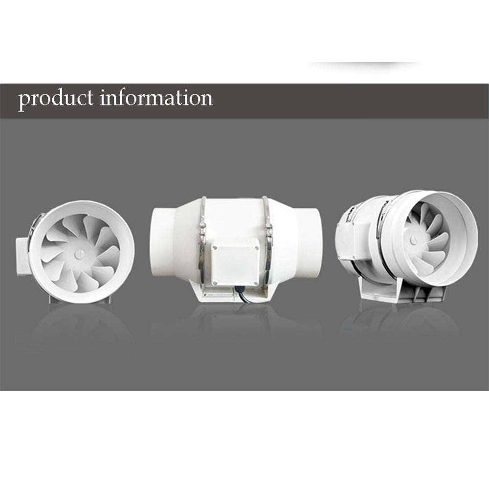 8inch Extractor Fan Duct Hydroponic Inline Exhaust Vent Industrial - 0