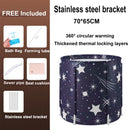 65x70cm Portable Foldable Bathtub PVC Water Tub Place Room Spa Bath Bucket Adult Folding-2