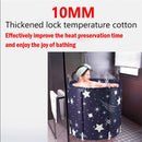 65x70cm Portable Foldable Bathtub PVC Water Tub Place Room Spa Bath Bucket Adult Folding-3