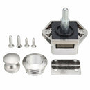 10PCS Push Button Drawer Cupboard Door Catch Lock Caravan Van Cabinet Latch Knob-9