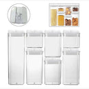 Plastic Food Storage Container Set Easy Lock Lids Kitchen Storage Pantry Organization White-1
