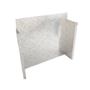 2mm Aluminium Alloy Plate Caravan Diesel Tank Cover for 10L/15L Fuel Tank Silver-3