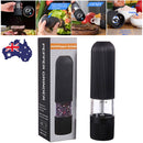 Electric Salt Pepper Mill Grinder Battery Powered LED Light Adjustable AU-2
