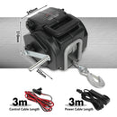 X-BULL Electric Boat Winch 12V 6500LBS Portable Detachable Steel Cable Marine Ship 3000KG 4WD-3