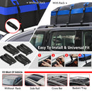 X-BULL Waterproof Car Roof Top Rack Carrier ravel Cargo Luggage Cube Bag Trave 425L-7