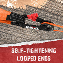 X-BULL Recovery Ring Soft Shackle Kit Snatch Block Pulley Rope Snatch Ring 4WD-5