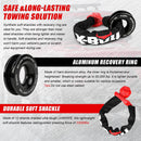 X-BULL Soft Shackle Synthetic Rope Recovery Snatch Ring /Recovery Hitch Receiver-2