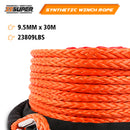ZESUPER Winch Rope 9.5MM X 30M Dyneema SK75 Hook Synthetic Car Tow Recovery Cable Hook-4