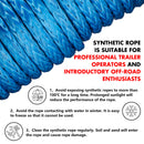 X-BULL 12000LB Electric Winch 12V synthetic rope 4WD with Recovery Tracks Gen3.0 Black-6