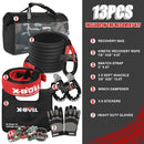 X-BULL Kinetic Recovery Rope kit Snatch Strap Soft Shackles Hitch receiver 4WD 4X4-3