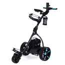 THOMSON Golf Buggy Electric Trolley Automatic Motorised Foldable Cart LED Black-1