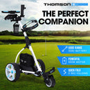THOMSON Golf Buggy Electric Trolley Automatic Motorised Foldable Cart Powered-2