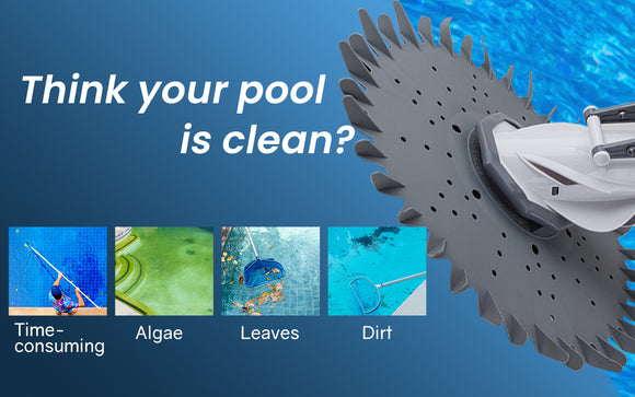 Aurelaqua Swimming Pool Cleaner Floor Climb Wall Automatic Vacuum Hose 10M