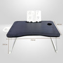 EKKIO Extra Large Multifunctional Portable Bed Tray Laptop Desk (Black)-8