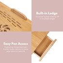 EKKIO Foldable Bamboo Laptop Bed Desk with Handles and Folding Legs-7
