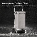 GOMINIMO Foldable Aluminum Shopping Trolley Cart with Tri-Wheel (Grey)-6