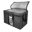 GOMINIMO 80L Large Insulated Food Delivery Bag with Zipper Closure (Black)-10