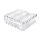 GOMINIMO 10 Pack Clear Stackable Fridge Organiser Bins with Lids (Transparent)-11