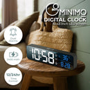 GOMINIMO Digital Clock Mirrored Black --2