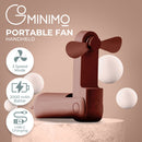GOMINIMO USB Rechargeable Portable Handheld Fan with 3 Speed(Brown)-2