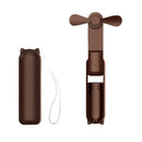 GOMINIMO USB Rechargeable Portable Handheld Fan with 3 Speed(Brown)-7