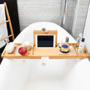GOMINIMO Expandable Bamboo Bathup Caddy Trays-6