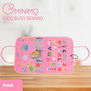 GOMINIMO Kids Busy Board Learning Toys (Pink)-2
