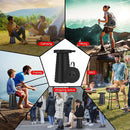 KILIROO Portable Telescopic Folding Stool (Black)-3