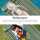 KILIROO Double Inflatable Camping Sleeping Pad with Pillow (Army Green)-4