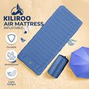 KILIROO Inflatable Camping Sleeping Pad (Blue)-2