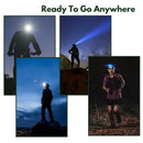 KILIROO 2PCS LED Rechargeable Headlamp with Motion Sensor (Black and Yellow)-7