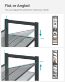 SONGMICS 8-Tier Shoe Rack Storage 32 pairs with Adjustable Shelves Gray-6