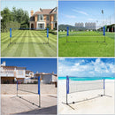 SONGMICS 5m Portable Tennis Badminton Net Blue-2