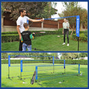 SONGMICS 5m Portable Tennis Badminton Net Blue-3