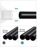 SONGMICS Clothes Wardrobe Portable Closet with Cover and 3 Hanging Rails Black-9