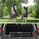 SONGMICS Set of 2 Folding Camping Outdoor Chairs with Armrests and Cup Holders Black-7