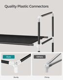 SONGMICS 10 Tier Metal Shoe Rack for 50 Pairs Non-Woven Fabric Shelves Black-6