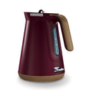 Morphy Richards 1.5L Aspect Kettle - Maroon with Cork-Effect Trim-1